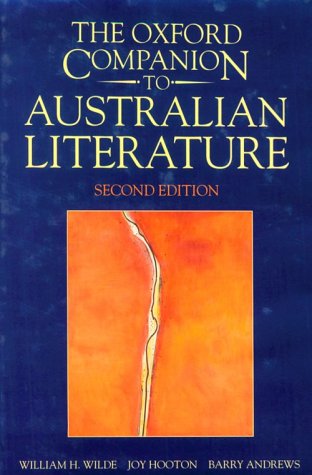 9780195533811: The Oxford Companion to Australian Literature