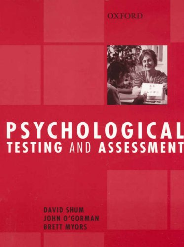 Imagen de archivo de Psychological Testing and Assessment a la venta por St Vincent de Paul of Lane County