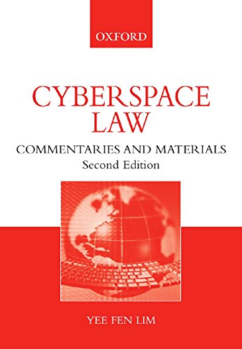 Beispielbild fr Cyberspace Law : Commentaries and Materials zum Verkauf von Better World Books