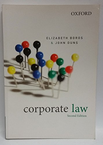 Stock image for Corporate Law (Second Edition) for sale by Ripponlea Books
