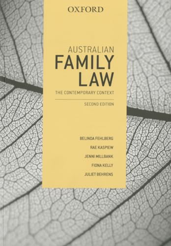 Stock image for Australian Family Law: The ContemporaFehlberg, Belinda; Kaspiew, Rae; for sale by Iridium_Books