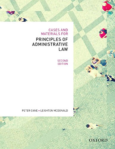 Stock image for Cases & Materials for Principles of ACane, Peter; McDonald, Leighton for sale by Iridium_Books