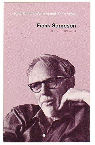 9780195580044: Frank Sargeson (New Zealand writers and their work)