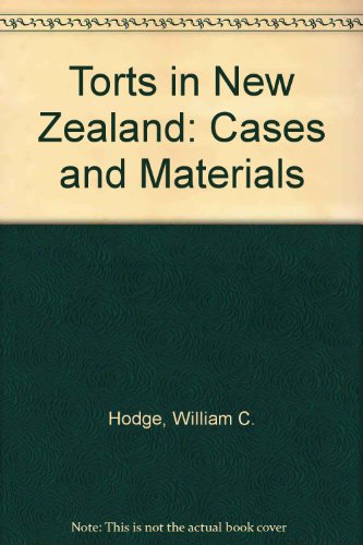 9780195581812: Torts in New Zealand: Cases and Materials