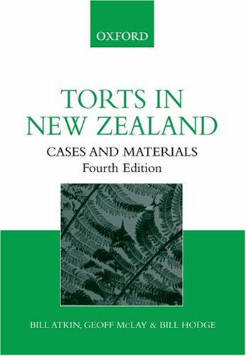 9780195584745: Torts in New Zealand: Cases And Materials