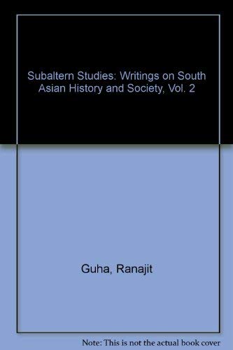 9780195615029: Subaltern Studies II: Writings on South Asian History and Society: v.2 (Subaltern Studies: Writings on South Asian History and Society)