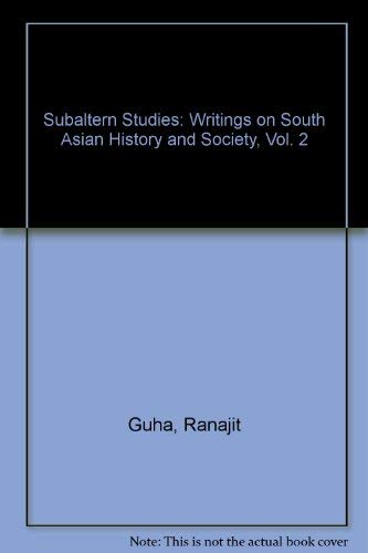 9780195615029: Subaltern Studies: Writings on South Asian History and Society, Vol. 2