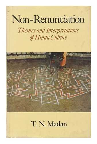 Beispielbild fr Non-Renunciation Themes and Interpretations of Hindu Culture zum Verkauf von COLLINS BOOKS