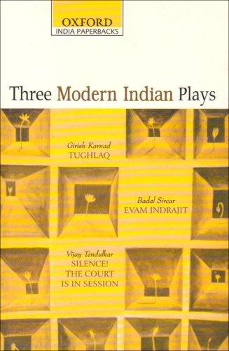 9780195623727: Three Modern Indian Plays
