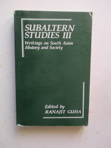 9780195624823: Subaltern Studies: v. 3 (Subaltern Studies: Writings on South Asian History and Society)