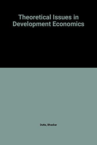 Stock image for Theoretical Issues in Development Economics for sale by Anybook.com