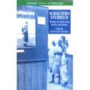 Imagen de archivo de Subaltern Studies: Writings on South Asian History and Societyvolume II a la venta por ThriftBooks-Atlanta