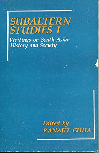 9780195634433: Subaltern Studies: Volume I: Writings on South Asian History and Society: Volume I