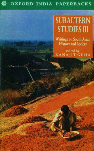 9780195635294: Subaltern Studies: Volume III: Writings on South Asian History and Society