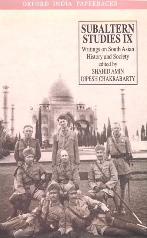 9780195643343: Subaltern Studies: Writings on South Asian History and Society: Writings on South Asian History and Society: Volume IX: 9