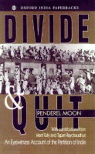 Divide & Quit (9780195644227) by Moon, The Late Penderel; Moon, Penderel