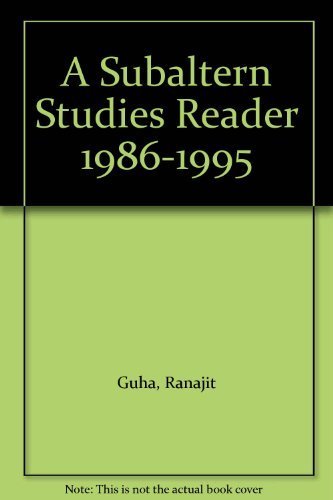 9780195644357: A Subaltern Studies Reader 1986-1995