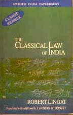 Stock image for The Classical Law of India (Law in India Series) for sale by Gardner's Used Books, Inc.