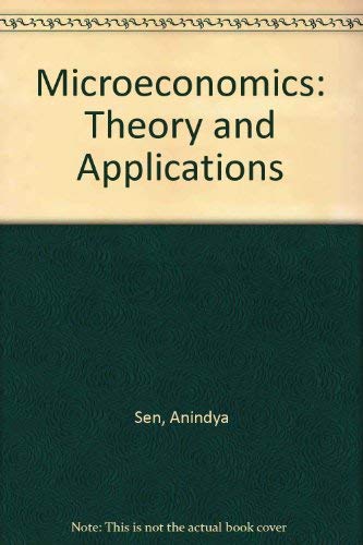 9780195648065: Microeconomics: Theory and Applications