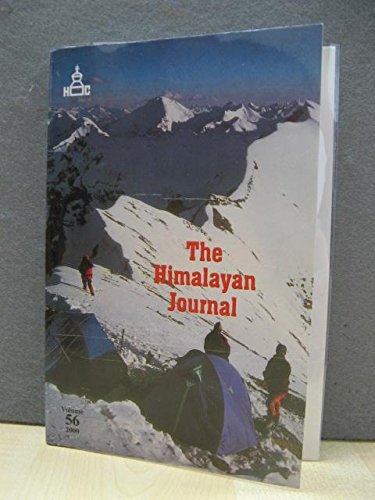 Beispielbild fr The Himalayan Journal: Vol 56 zum Verkauf von Ammareal