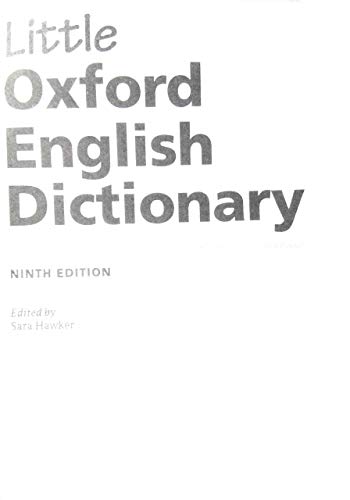 9780195684490: LITTLE OXFORD ENGLISH DICTIONARY 9/E