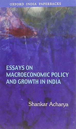 Beispielbild fr Essays on Macroeconomic Policy and Growth in India zum Verkauf von Blackwell's