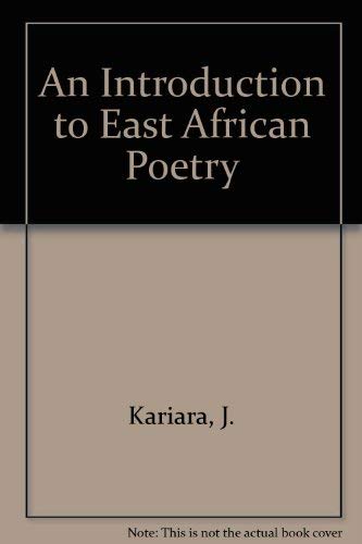 Imagen de archivo de An Introduction to East African Poetry a la venta por Bahamut Media