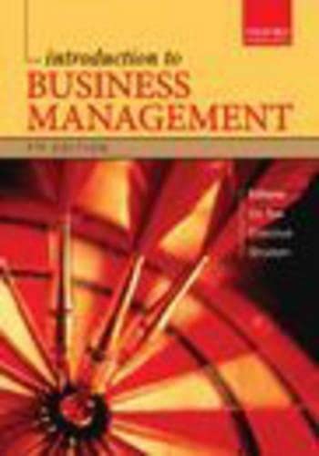Introduction to Business Management (9780195766882) by G.S. Du Toit; B.J. Erasmus; J.W. Strydom