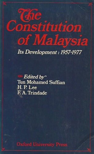 9780195804058: The Constitution of Malaysia: Its development, 1957-1977