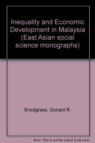 9780195804317: Inequality and Economic Development in Malaysia (East Asian Social Science Monographs)