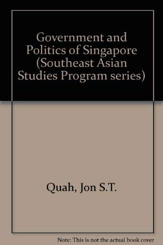 Beispielbild fr Government and Politics of Singapore zum Verkauf von Commonwealth Book Company, Inc.