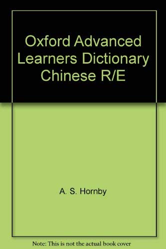 Imagen de archivo de Oxford Advanced Learner's English/Chinese Dictionary a la venta por SecondSale