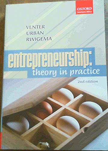 Beispielbild fr Entrepreneurship : Theory in Practice zum Verkauf von Chapter 1