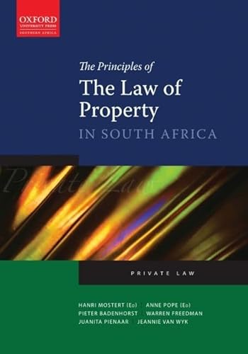 Beispielbild fr The Principles of the Law of Property Law in South Africa zum Verkauf von Chapter 1