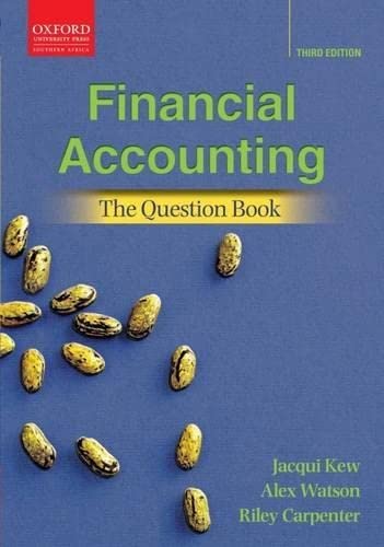 Stock image for Financial Accounting: The Question BoKew, Jacqui for sale by Iridium_Books