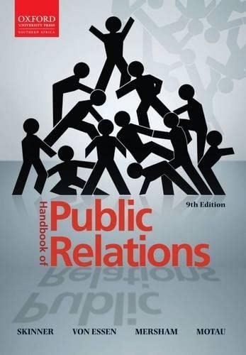 Beispielbild fr Handbook of Public Relations zum Verkauf von medimops