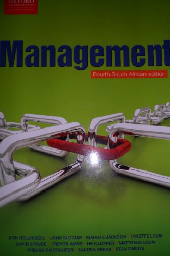 Imagen de archivo de Management 4th South African edition Hellriegel, Don; Slocum, John W. a la venta por Iridium_Books