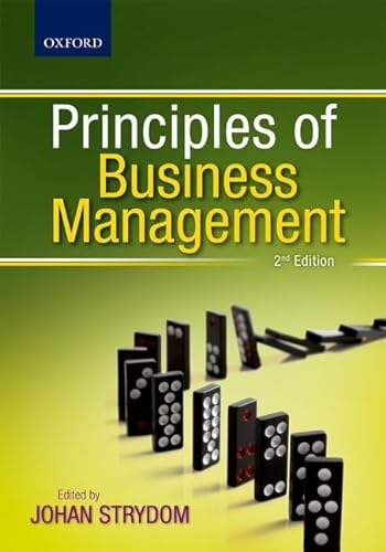 Stock image for Principles of Business Management Strydom, Johan; Kiley, Jerome; D for sale by Iridium_Books