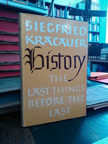 Beispielbild fr History, the Last Things Before the Last zum Verkauf von BowNError