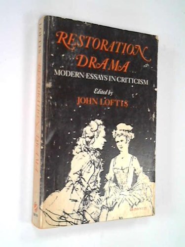 Beispielbild fr Restoration Drama zum Verkauf von ThriftBooks-Atlanta