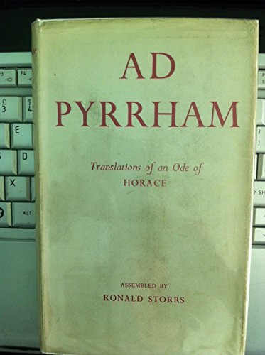Ad Pyrrham (9780197111741) by Horace