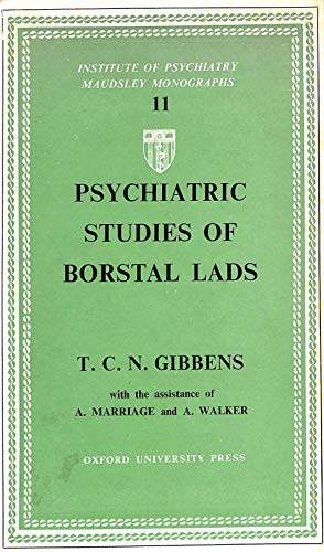 Imagen de archivo de Psychiatric Studies of Borstal Lads a la venta por Wonder Book