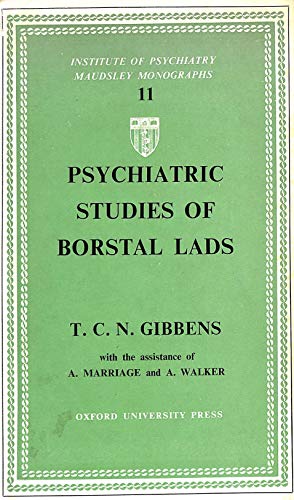 Stock image for Psychiatric Studies of Borstal Lads for sale by Wonder Book