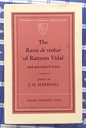 9780197131343: "Razos de Trobar" and Associated Texts (Durham University Publications)