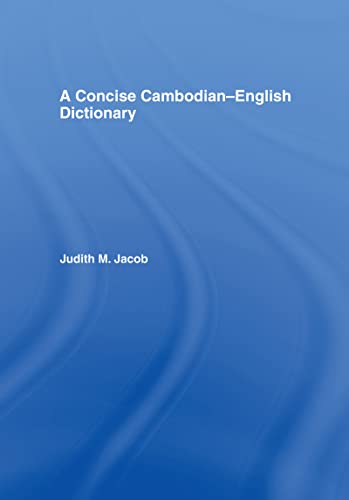 A Concise Cambodian-English Dictionary.