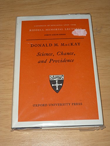 Imagen de archivo de Science, Chance and Providence a la venta por GF Books, Inc.