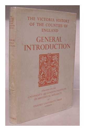 Stock image for General Introduction (Victoria County History) for sale by Books From California