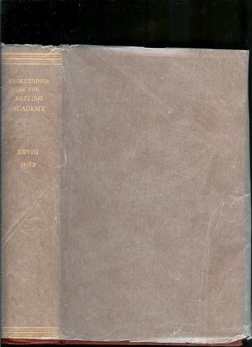 9780197260258: Proceedings Brit Acad 68, 1982: 068 (Proceedings of the British Academy)