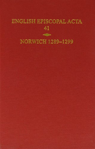 Beispielbild fr Norwich, 1289-1299 zum Verkauf von Blackwell's