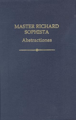 Beispielbild fr Master Richard Sophista Abstractiones zum Verkauf von Michener & Rutledge Booksellers, Inc.